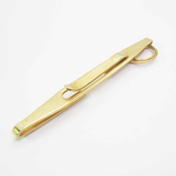 Sword Tie Bar vintage Cravat Holder Mid Century Men's Suit Accessory - Picture 3 of 3